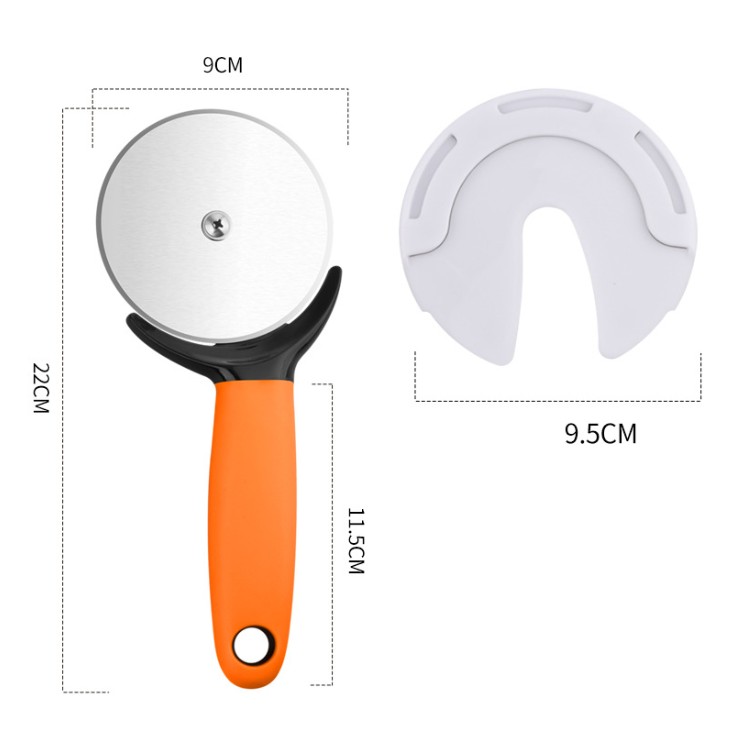 Stainless Steel Pizza Cutter w/ PP Handle view 2