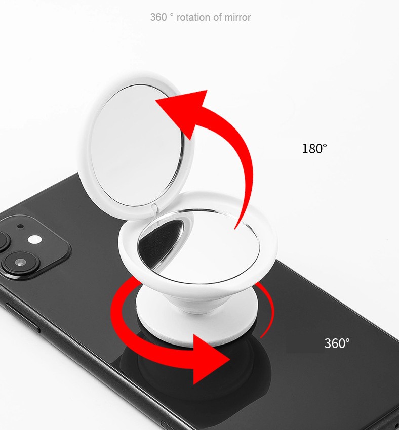 Multifunction Adjustable Phone Holder w/ Make-up Mirror view 3