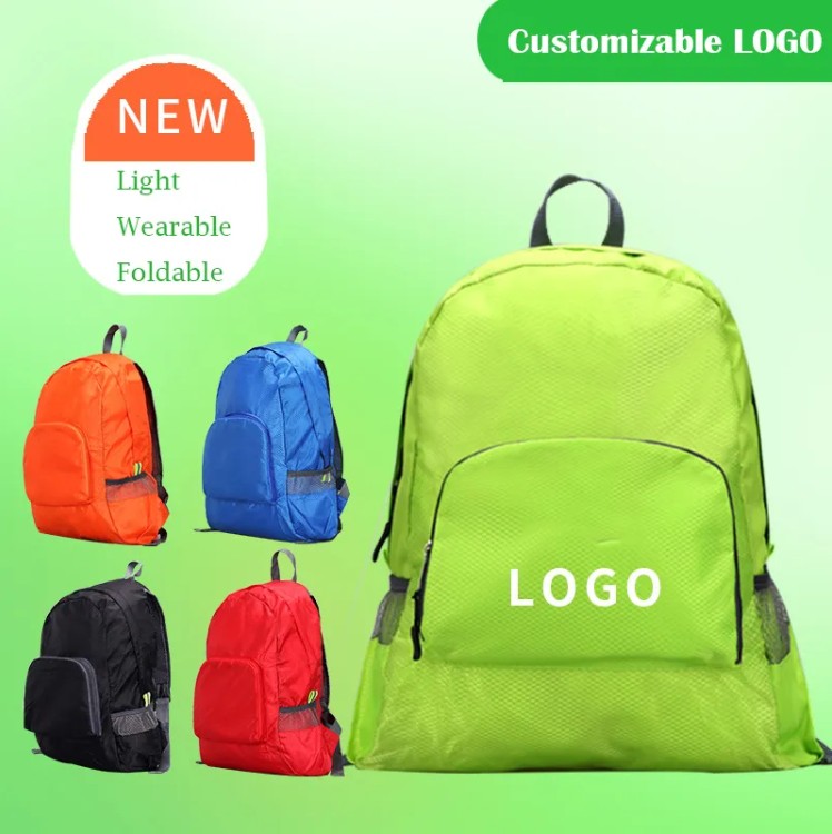 Custom Waterproof Backpack, Lightweight & Foldable into Pouch view 2