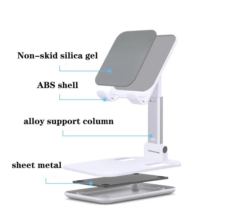 Portable Adjustable Foldable Desktop Phone Stand view 2