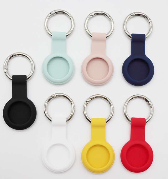 Custom Silicone Airtag Case w/ Keychain view 2