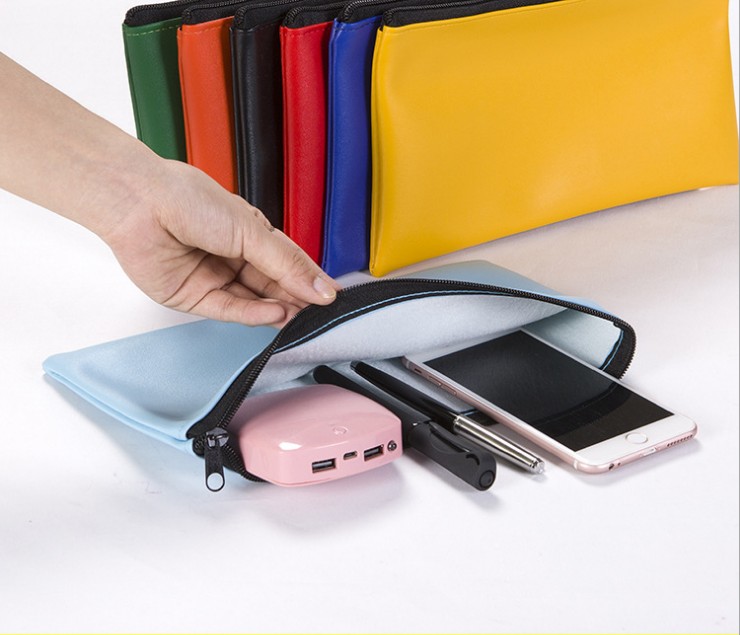 Leather Storage Bag With Zipper view 2
