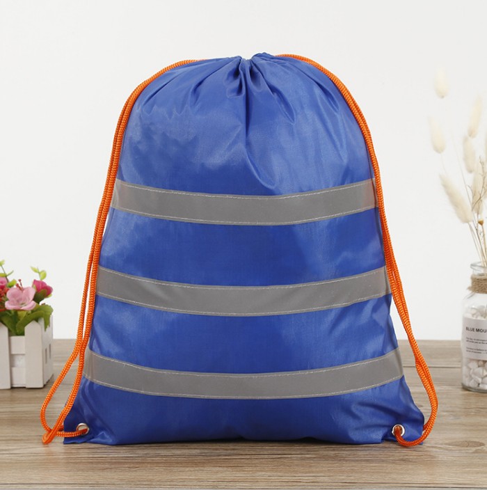 Reflective Stripes Drawstring Backpack view 3