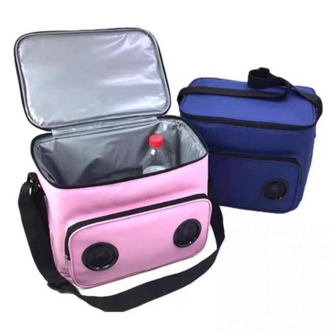 Zipper Insulated Lunch Tote Bags With Bluetooth Audio view 2
