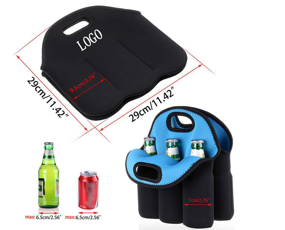 Neoprene Wine Bottle Tote Bag
