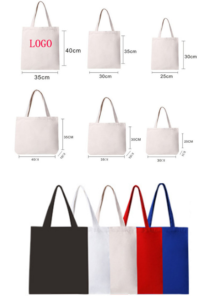 Cotton Canvas Tote Bag 13 3/4" L x 15 3/4" H