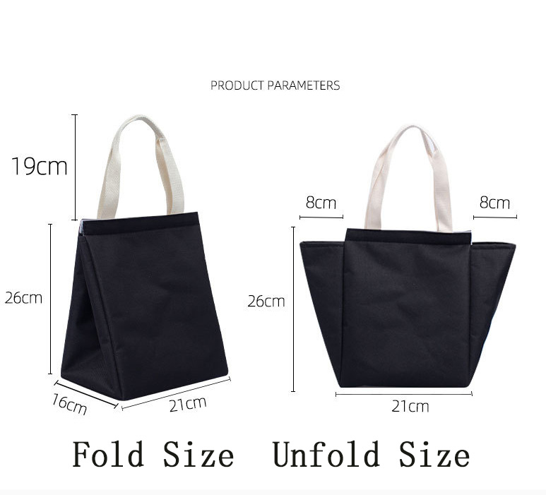 Oxford Cloth Portable Tote Lunch Insulation Bag view 4