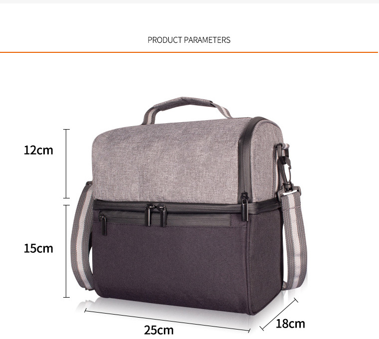 Oxford Cloth Double Insulated Lunch Bag view 2