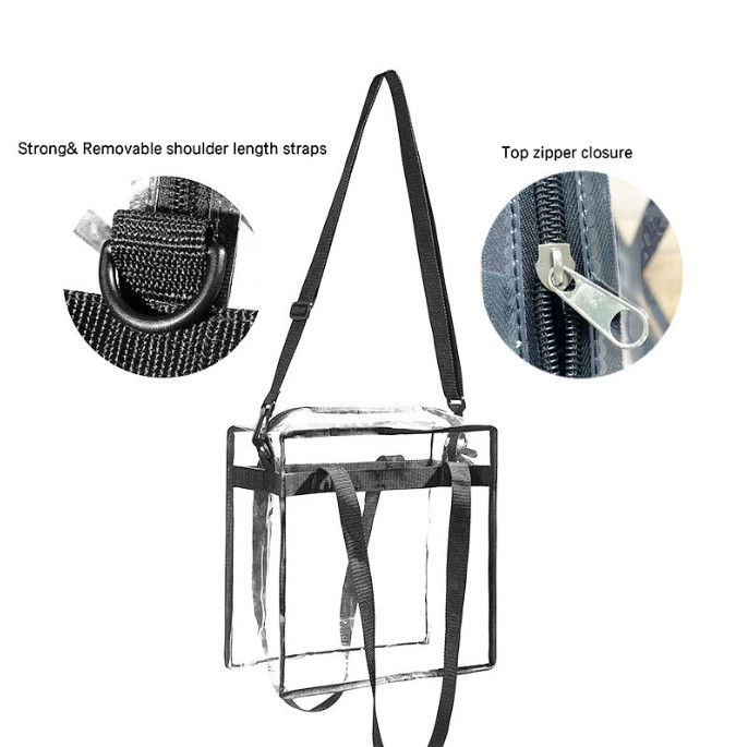 Clear Zippered Tote view 2