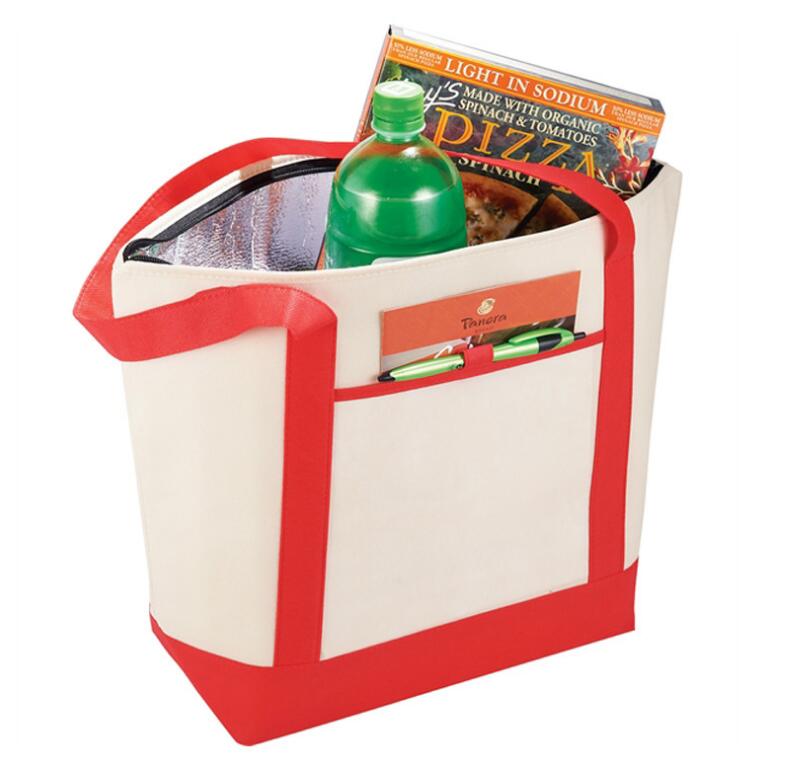 Oxford Cloth Portable Tote Lunch Insulation Bag view 2