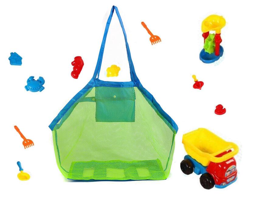Portable Foldable Beach Mesh Tote Bag view 2