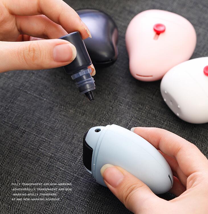 Multi-Function Water-Drop Shape Safe Unpacking Knife With Graffiti Stamp view 2