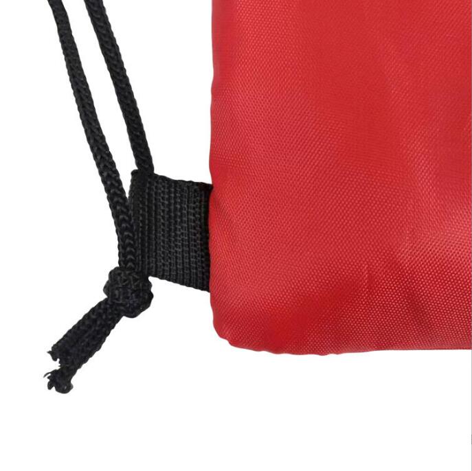 13 3/8"x 16 15/16" Drawstring Backpack With Zippered Pocket And Earplugs Hole view 4