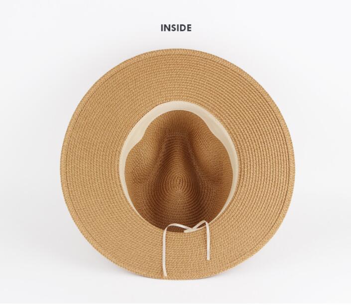 Fashion Outdoor Travel Sunshade Straw Beach Hat view 4