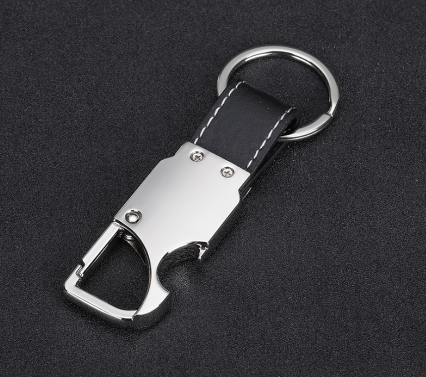 Metal Pu Key Chain With Bottle Opener/Key Tag/Key Holder view 3