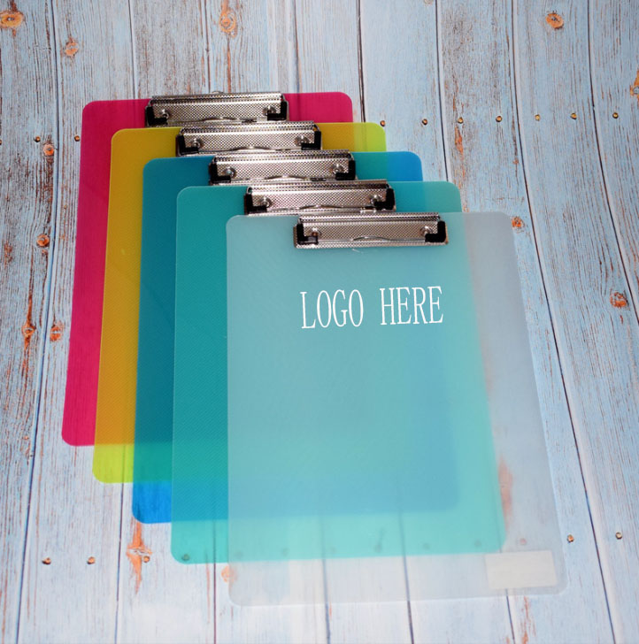 A4 Plastic Transparent Thin Lightweight Colorful Fun Clipboard