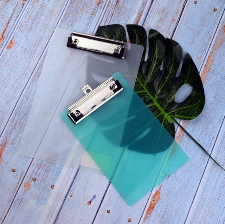 A4 Plastic Transparent Thin Lightweight Colorful Fun Clipboard view 2