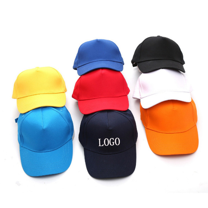 Custom Cotton Adjustable Metal Button Duck Tongue Baseball Cap