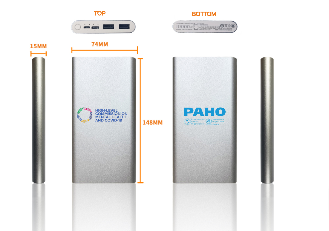 Customized 10000 mAh USB-C Two-Way Quick-Charge High Capacity Portable Power Bank view 4