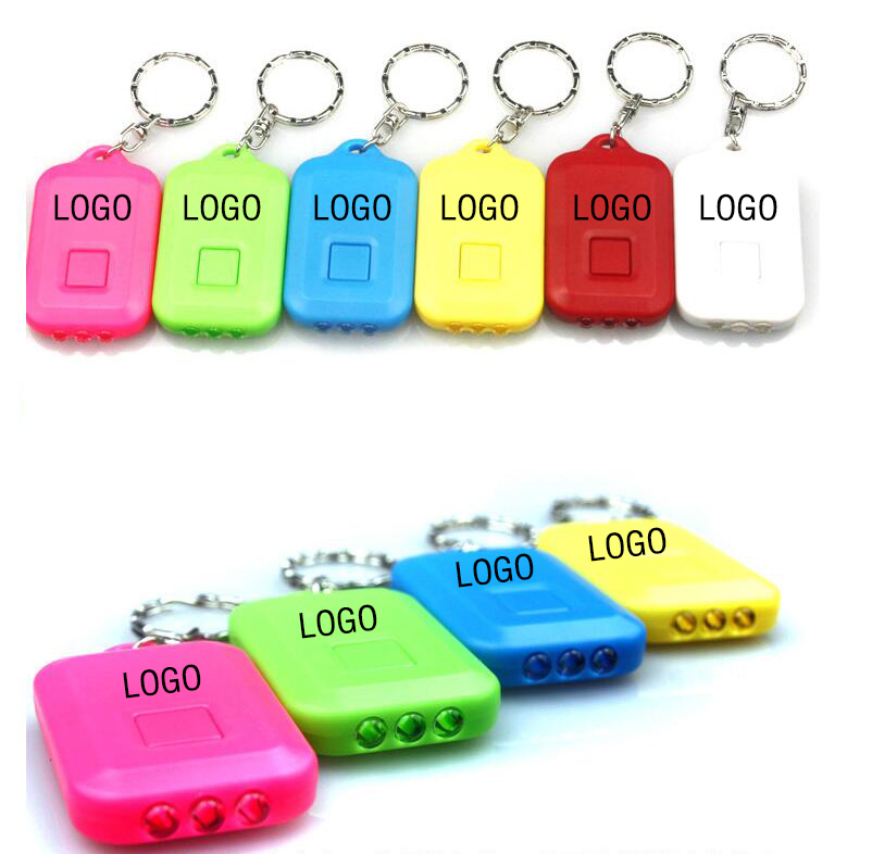 Solar LED Flashlight Keychain