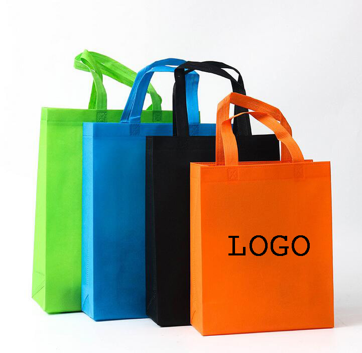 10"W x 14"H Reusable Grocery Non Woven Bags