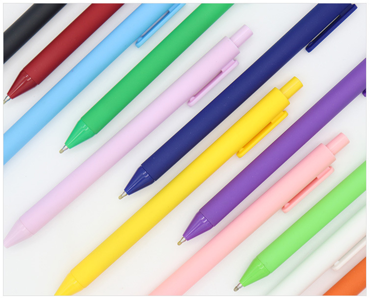 Simple Vibrant Candy Colorful Ballpoint Pens School/Office Supplies view 2