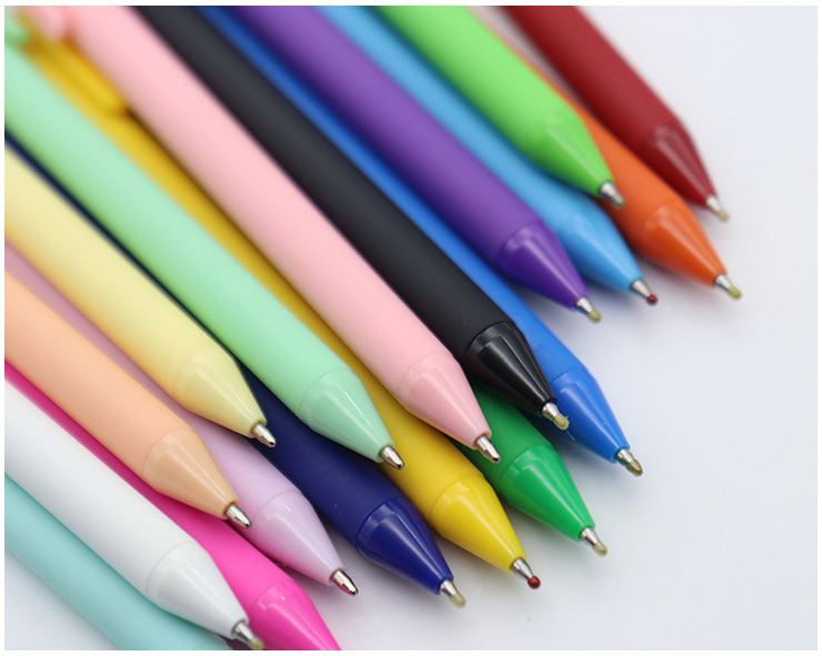Simple Vibrant Candy Colorful Ballpoint Pens School/Office Supplies view 3