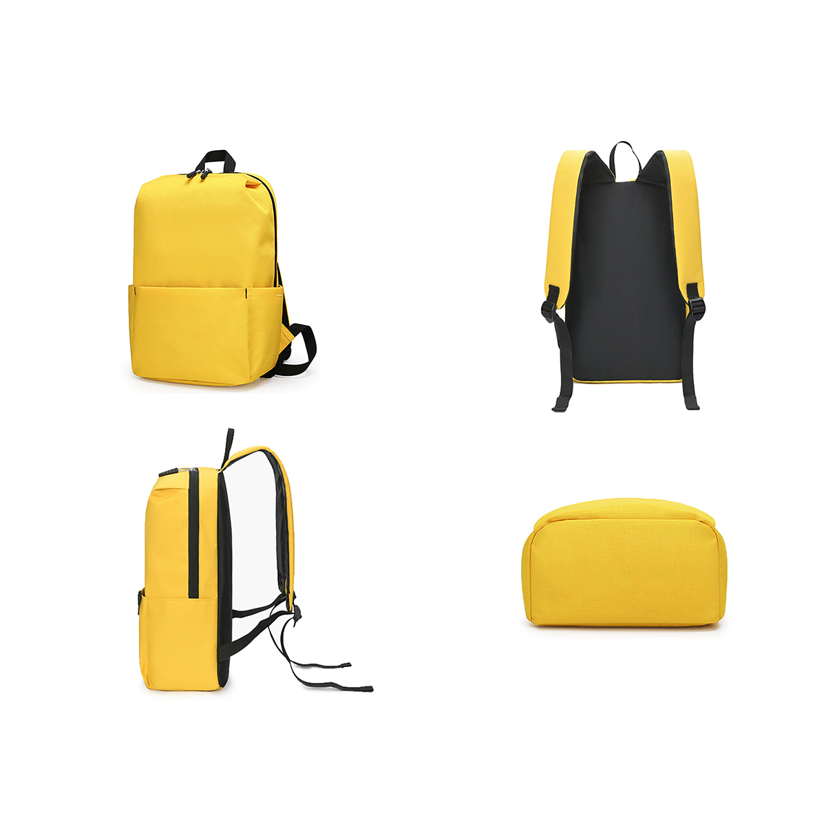 Classical Solid Color Laptop Backpack view 3