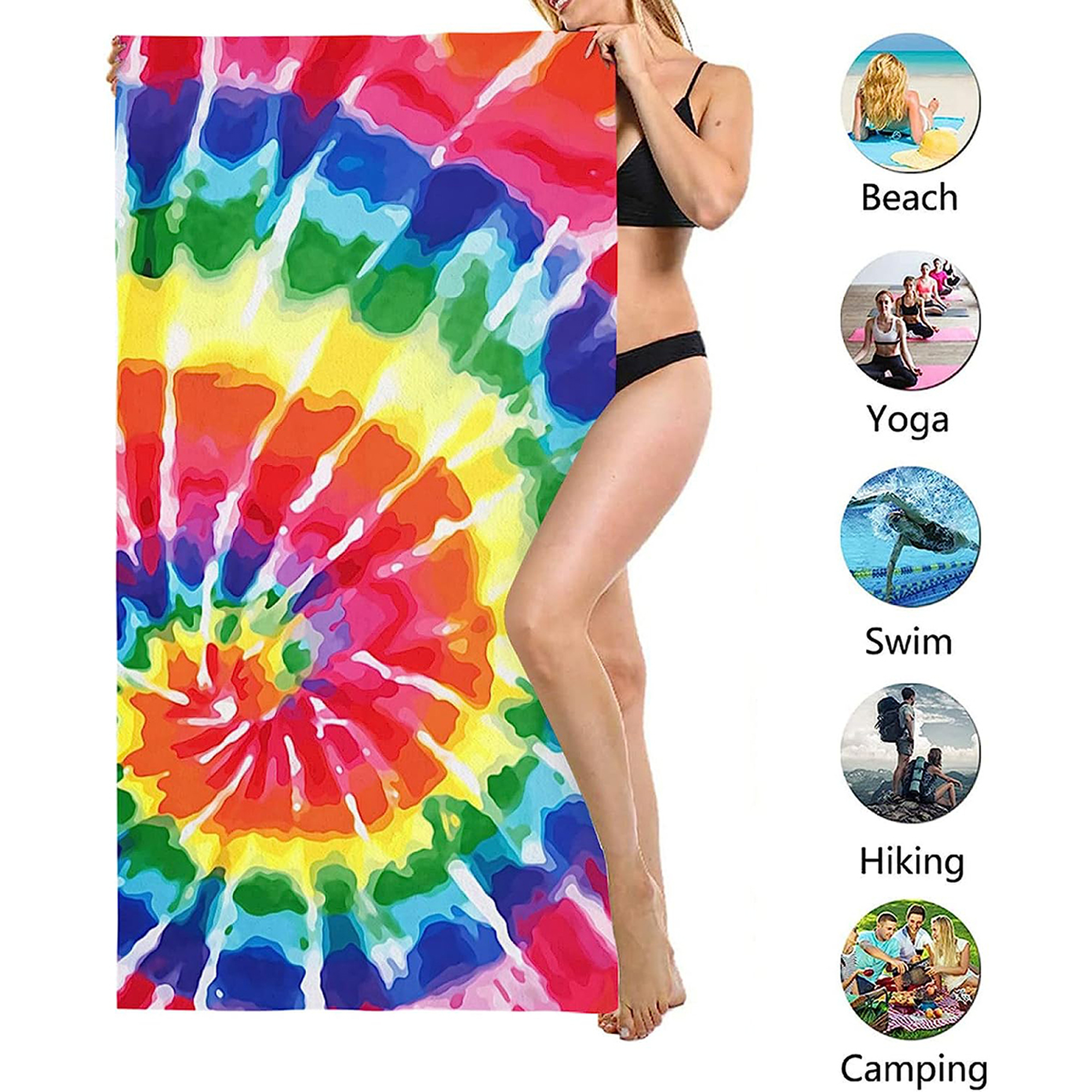 Dye Microfiber Bath Towel view 2