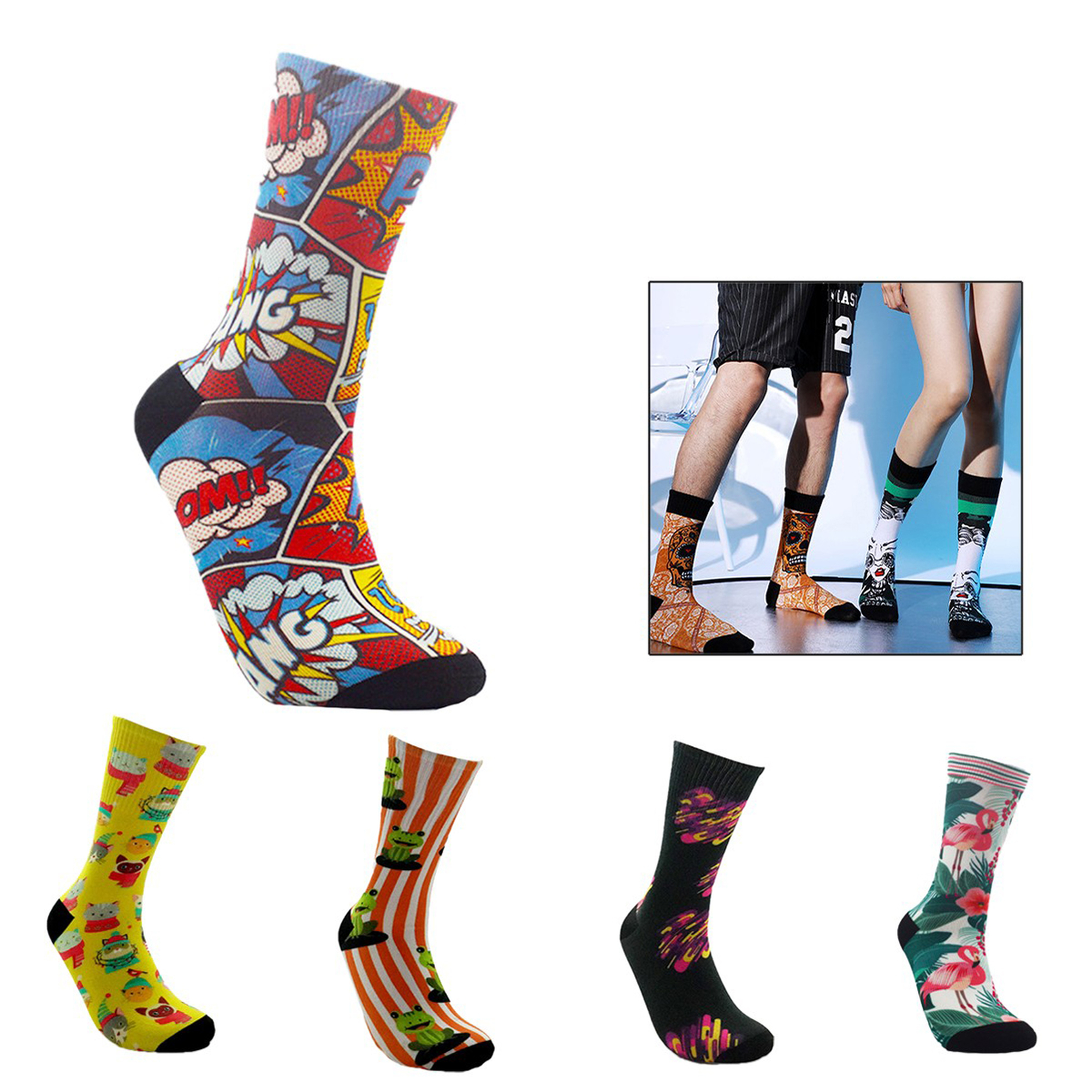 Full Color Printed Socks