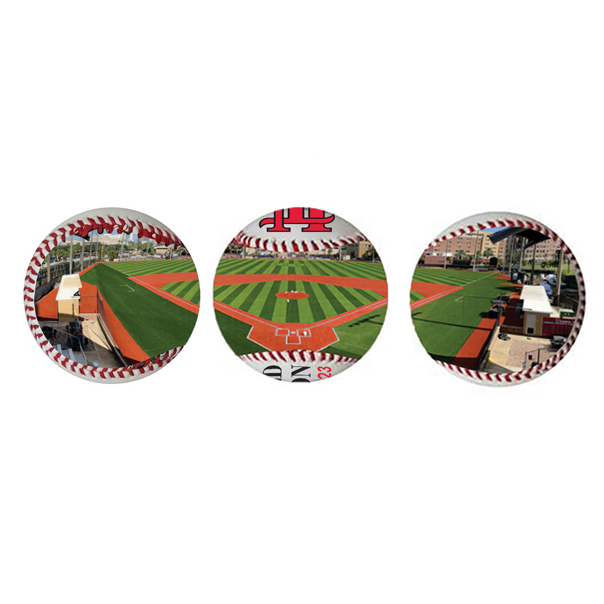 Custom Full Color Printed Baseball view 2