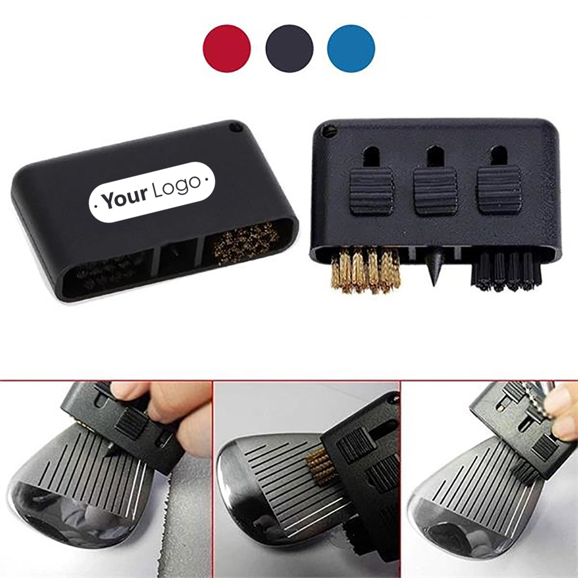 Mini 3-in-1 Golf Brush