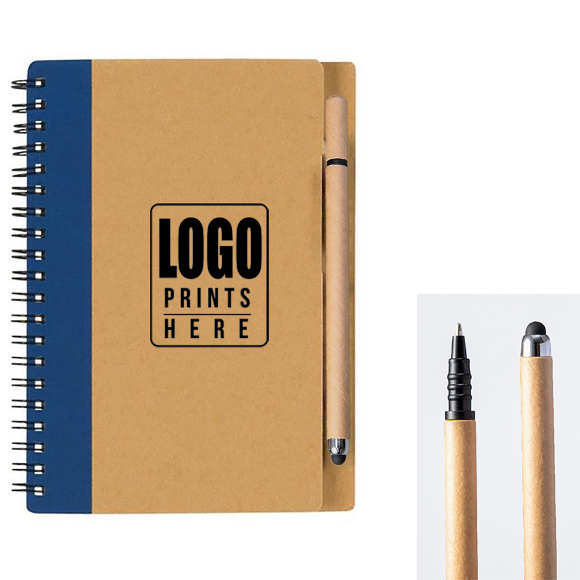 Colorful RecycledNotebook with Stylus Pen