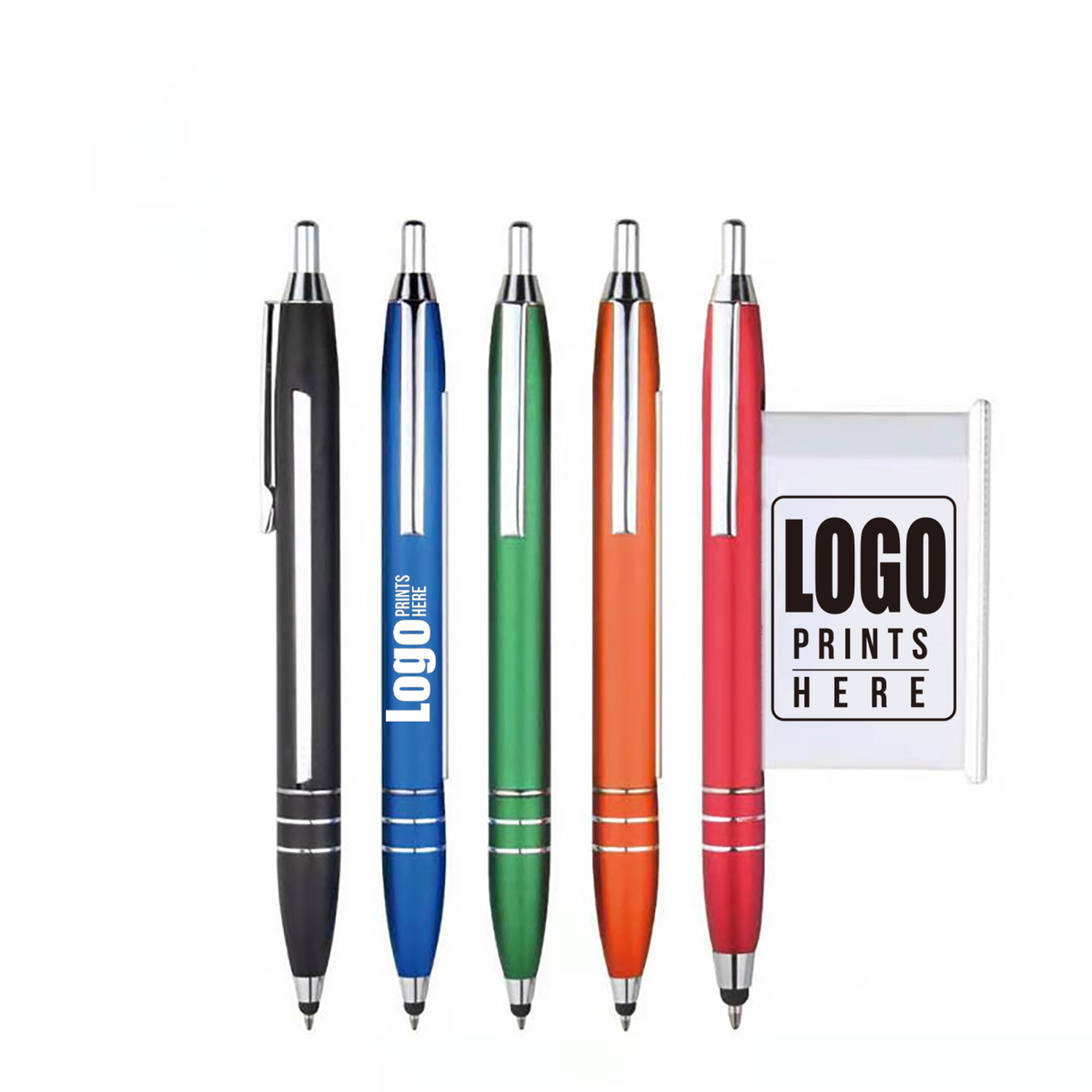 Metal Banner Pen w/ Stylus