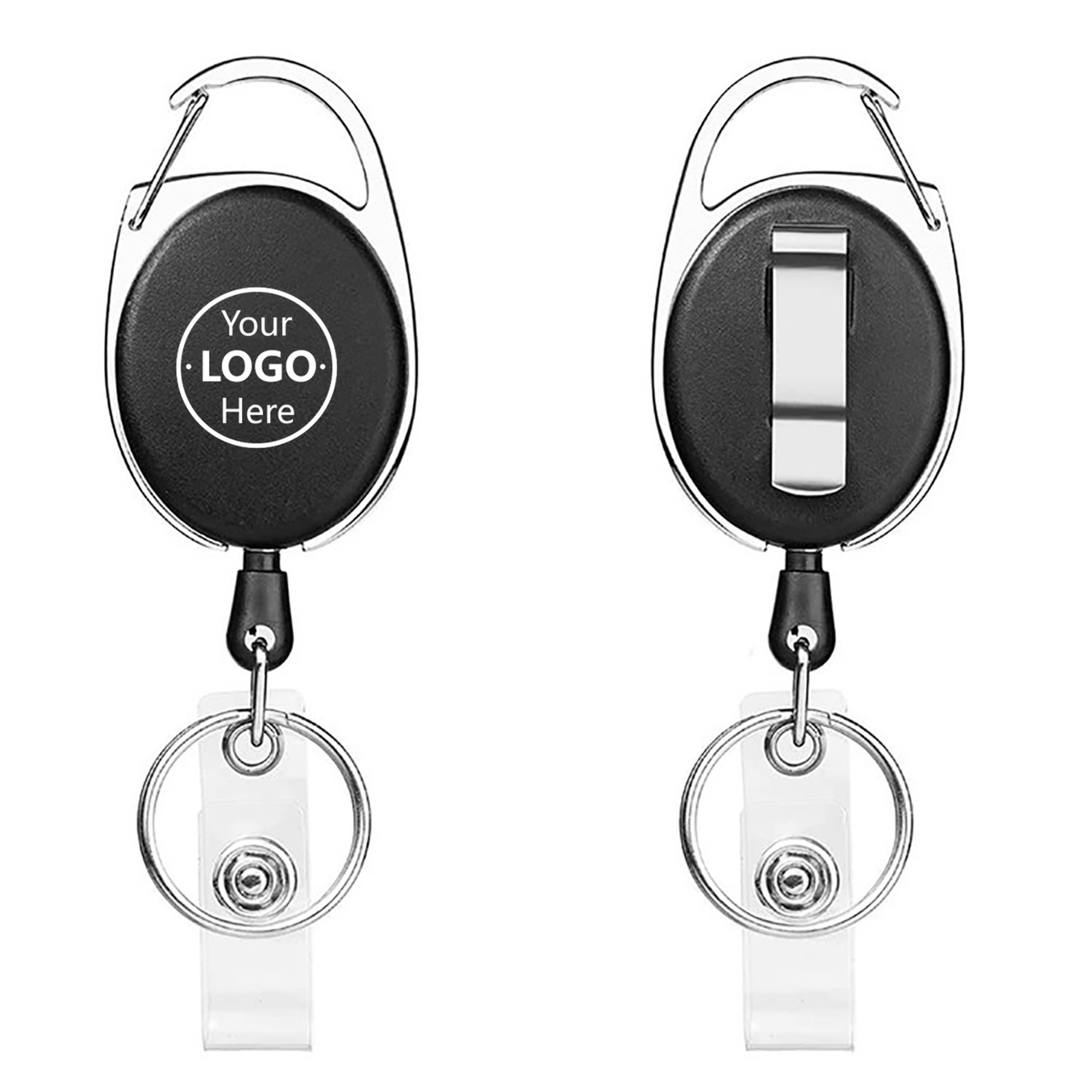 Retractable Reels Keychain w/ Badge Holder