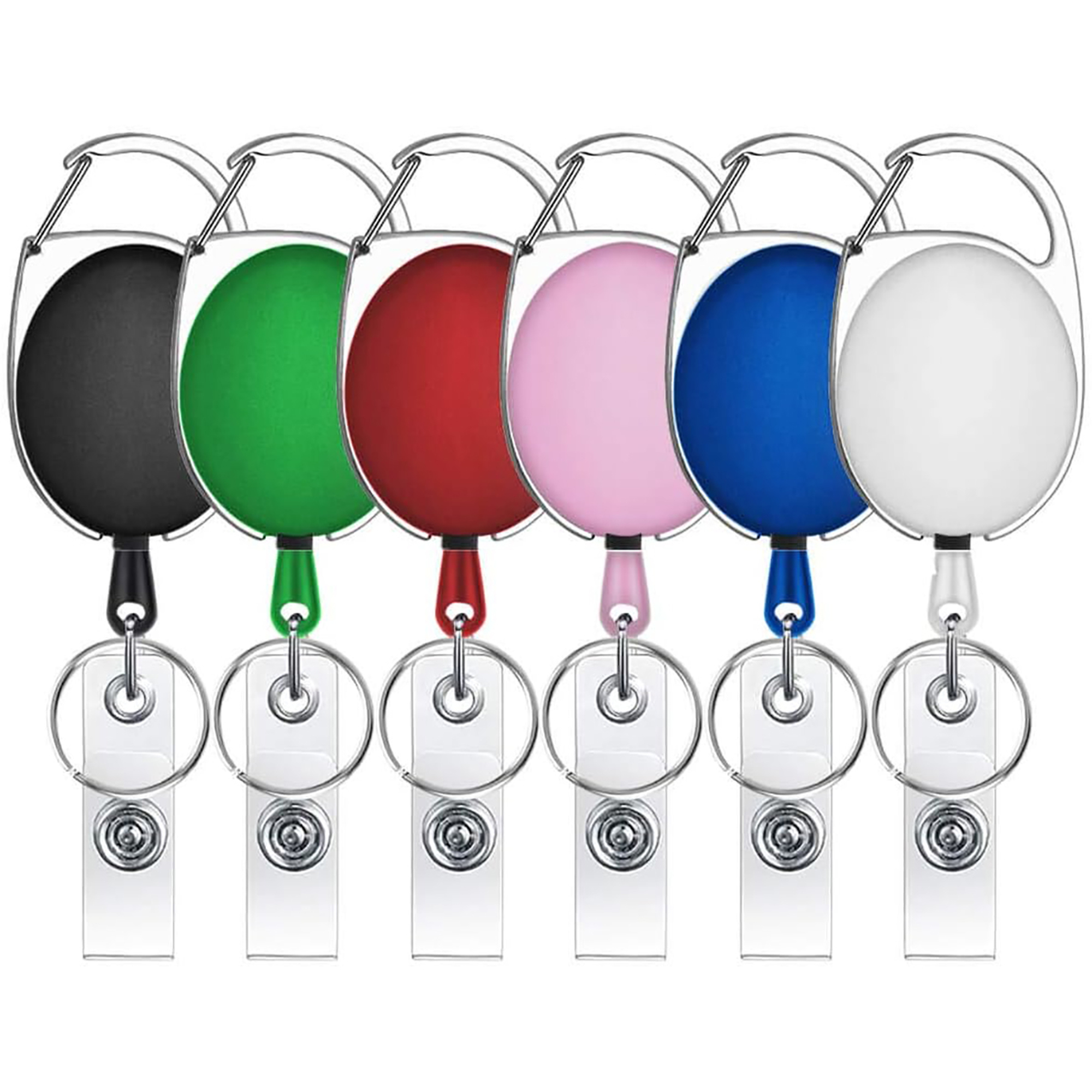 Retractable Reels Keychain w/ Badge Holder view 2
