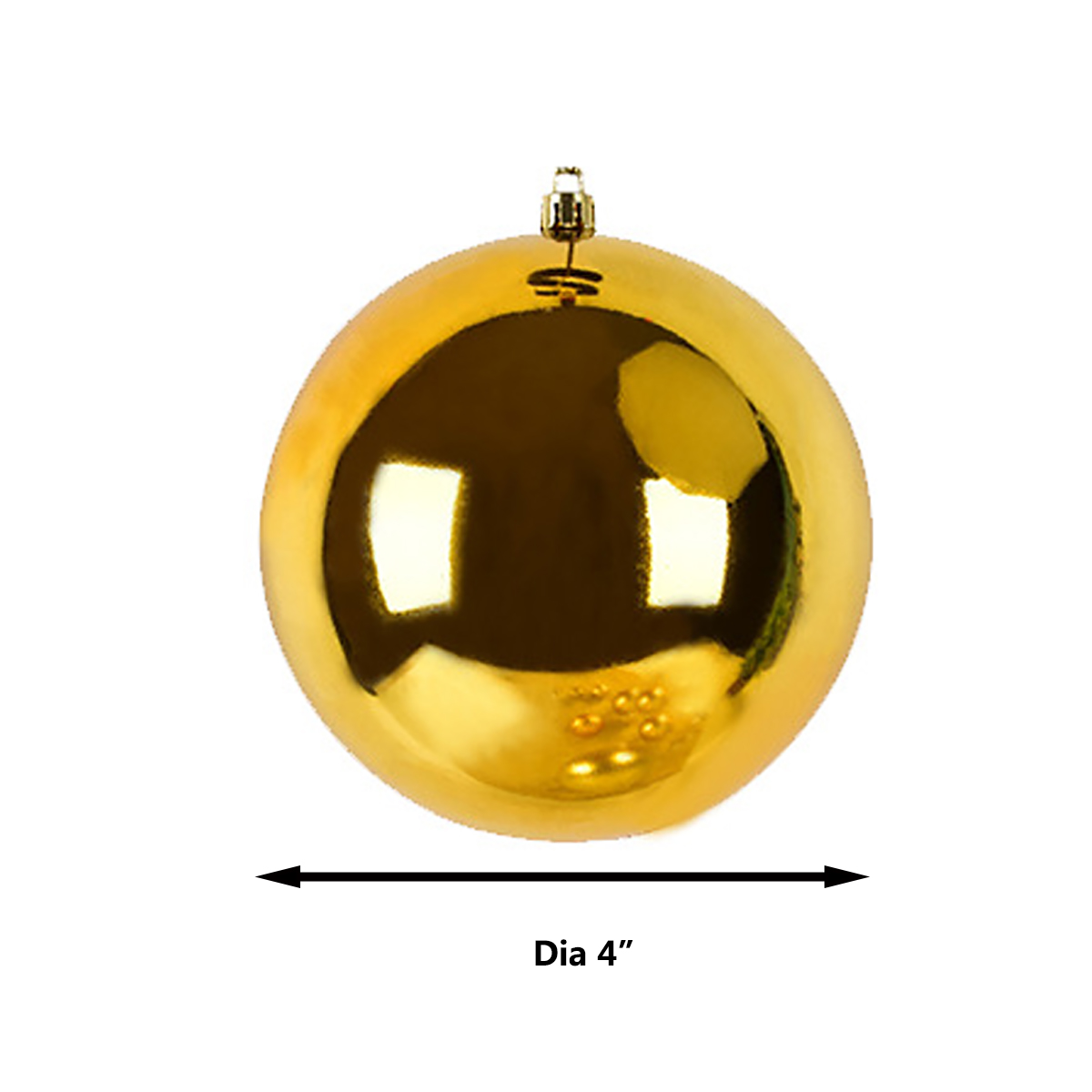 Golden Party Ornament Ball view 2