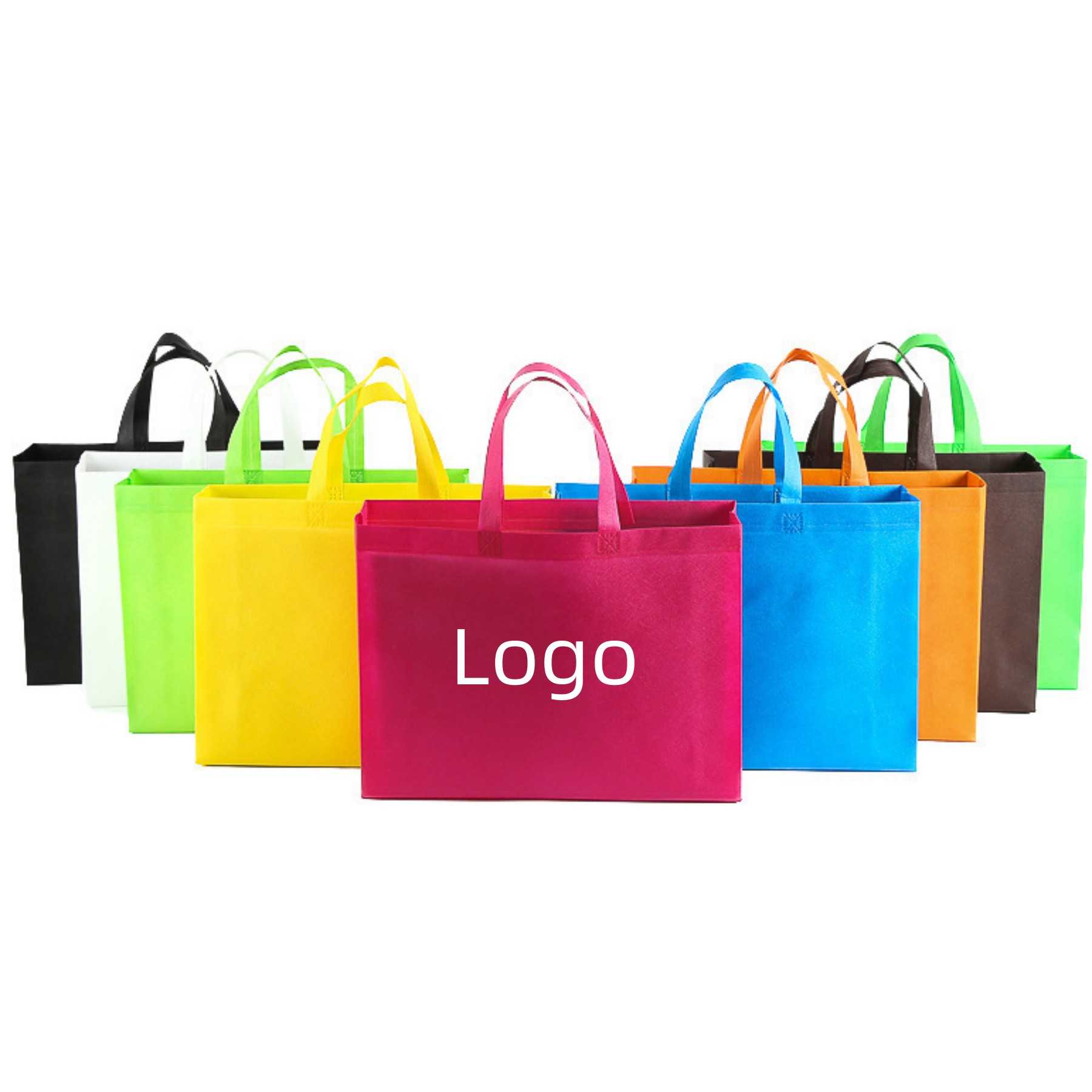 Economy Non-Woven Shopping Tote Bag 15 3/4"*11 4/5"*3 15/16" view 2