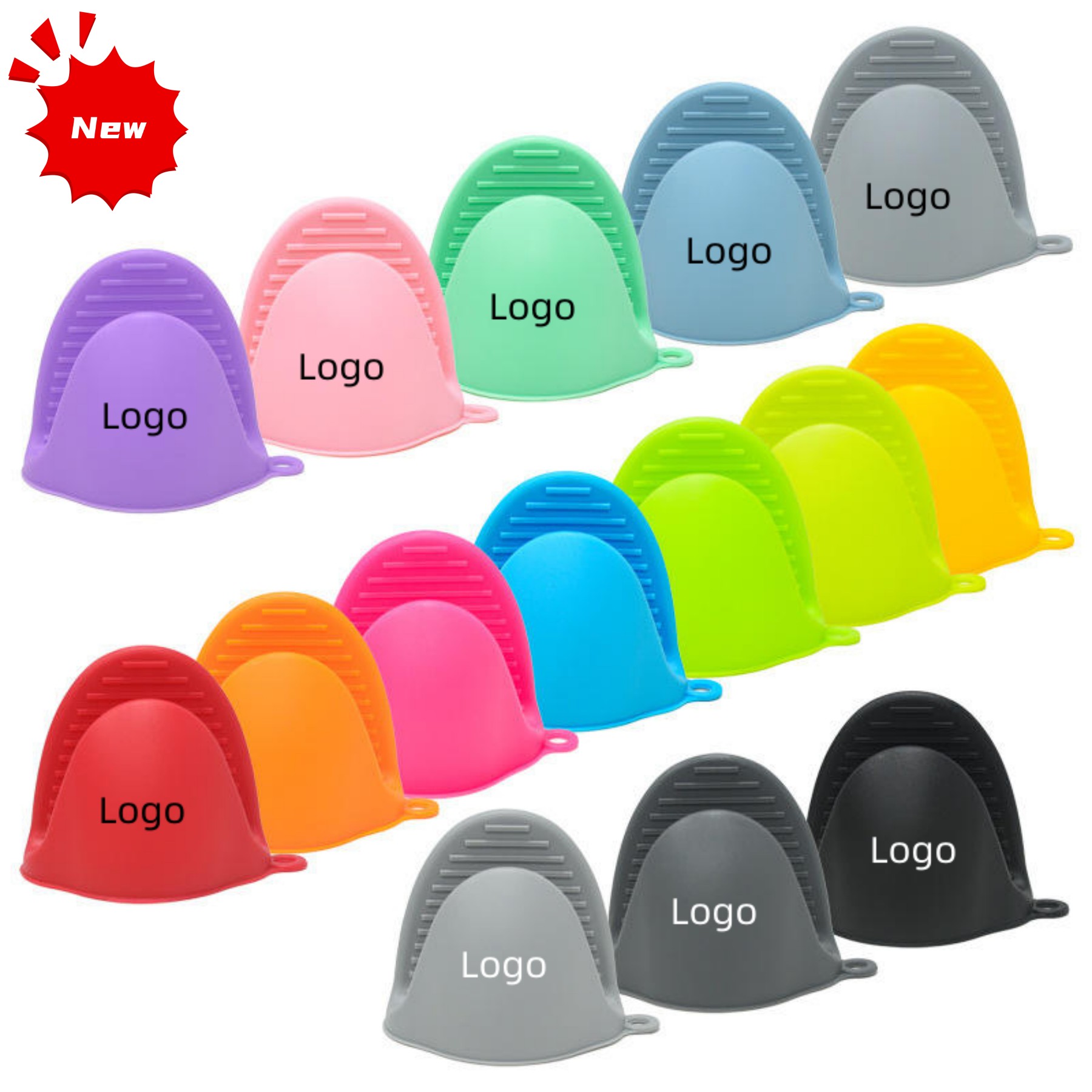 Silicone Heat Resistant cooking pinch Mitts Glove Mini Microwave Oven Hand Clip oven mitts