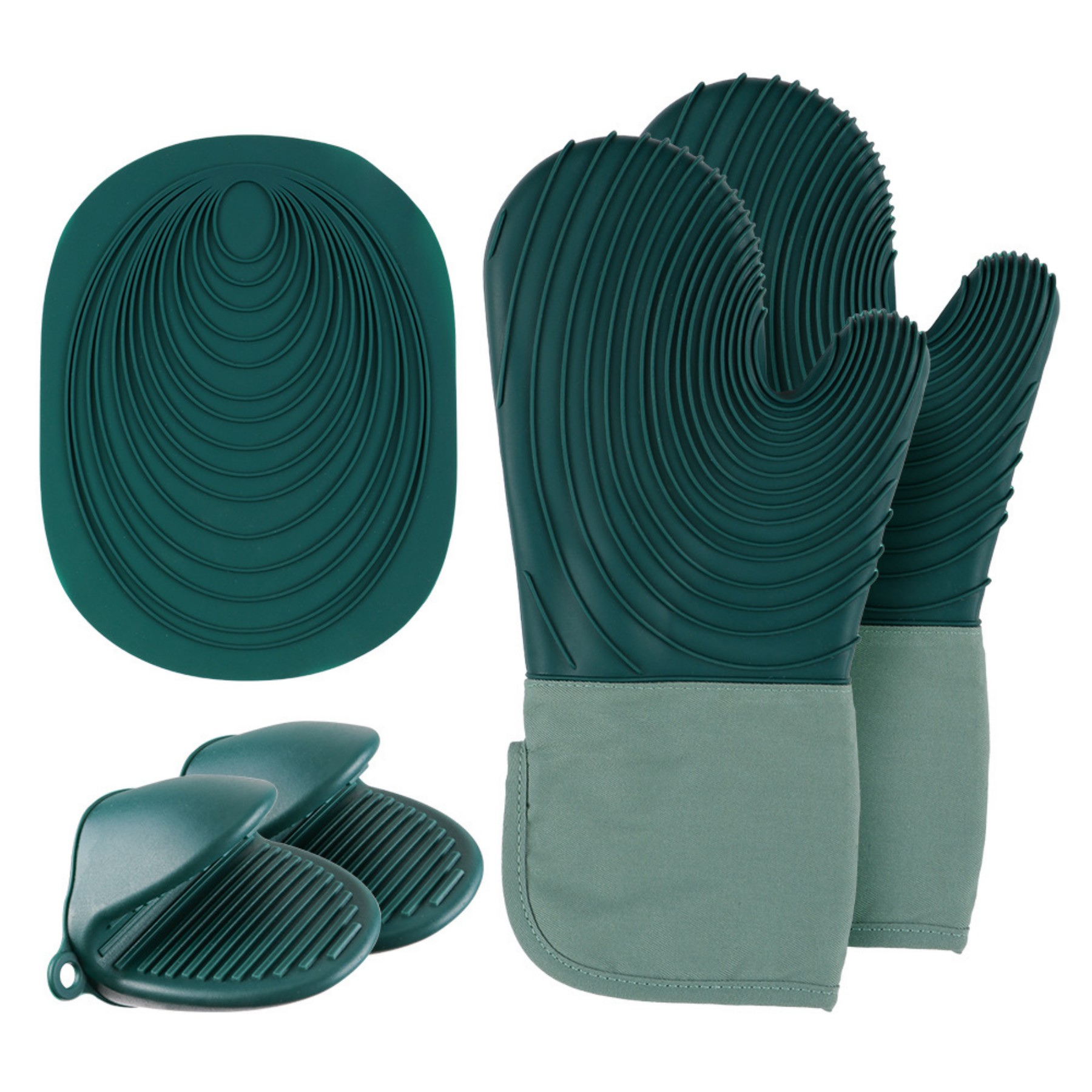 Silicone Heat Resistant cooking pinch Mitts Glove Mini Microwave Oven Hand Clip oven mitts
