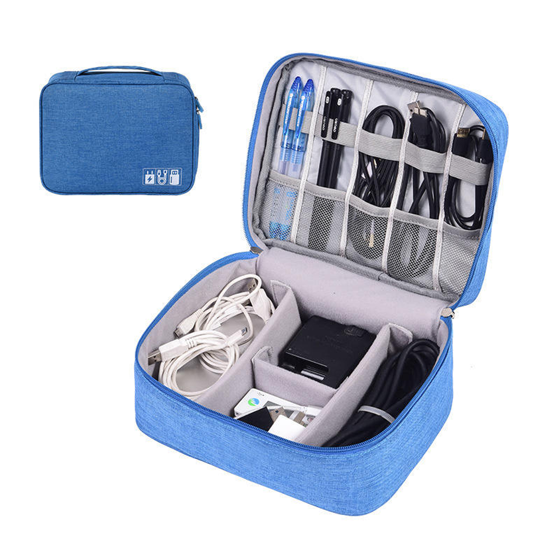 Travel Data cable Organizer Electronics Accessories Carry Bag Oxford Digital cable Storage Bags view 2