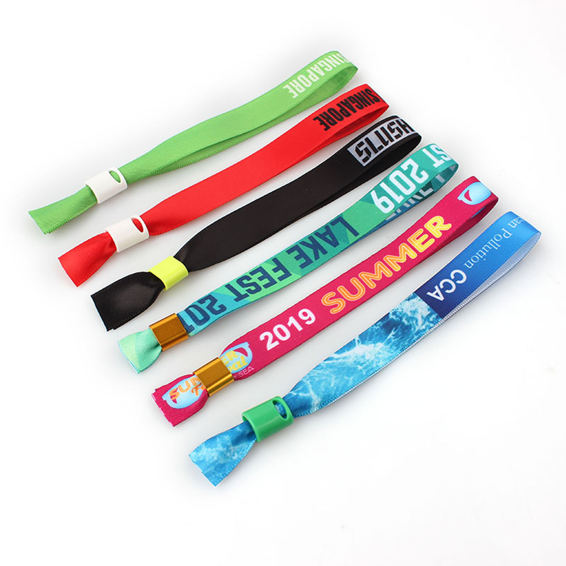 3/4" Fabric Wristband Full Color Dye Sublimation