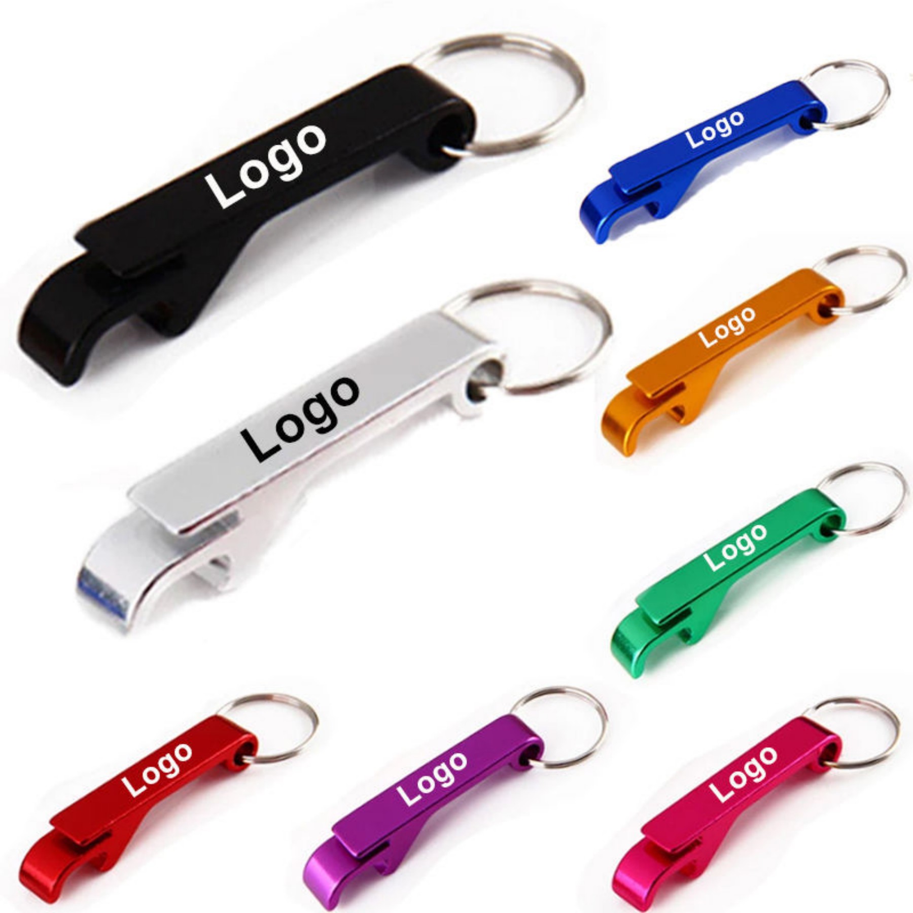 Multifunction Metal Keyring Openers Beer Can Opener Key Chain
