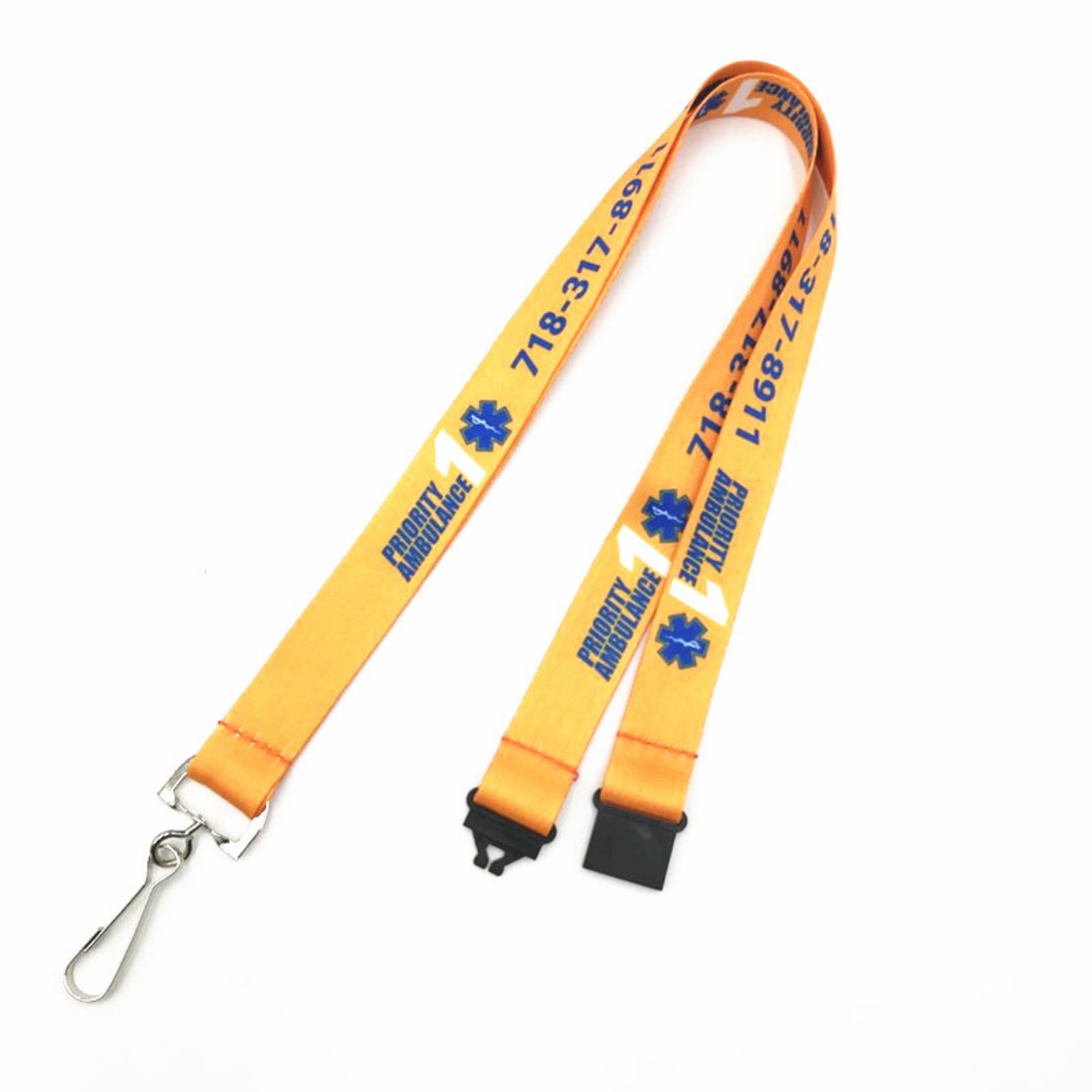 Custom Woven Lanyards with Safety Breakaway