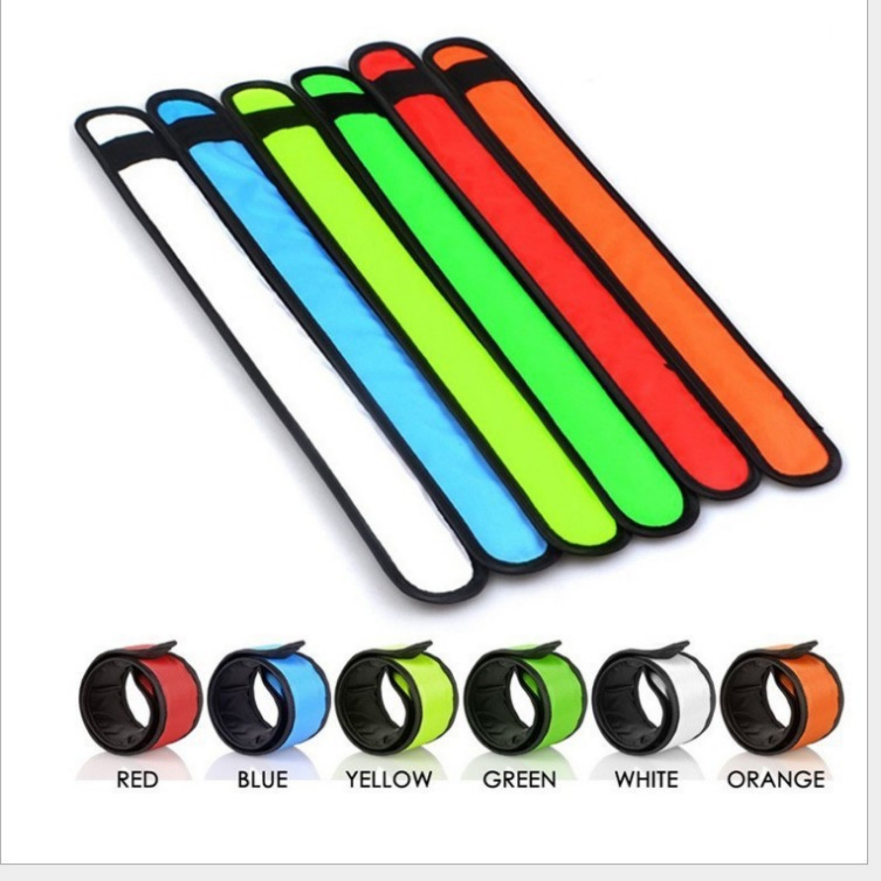 Led Sport Safety Armband Led Slap Bracelet For Running